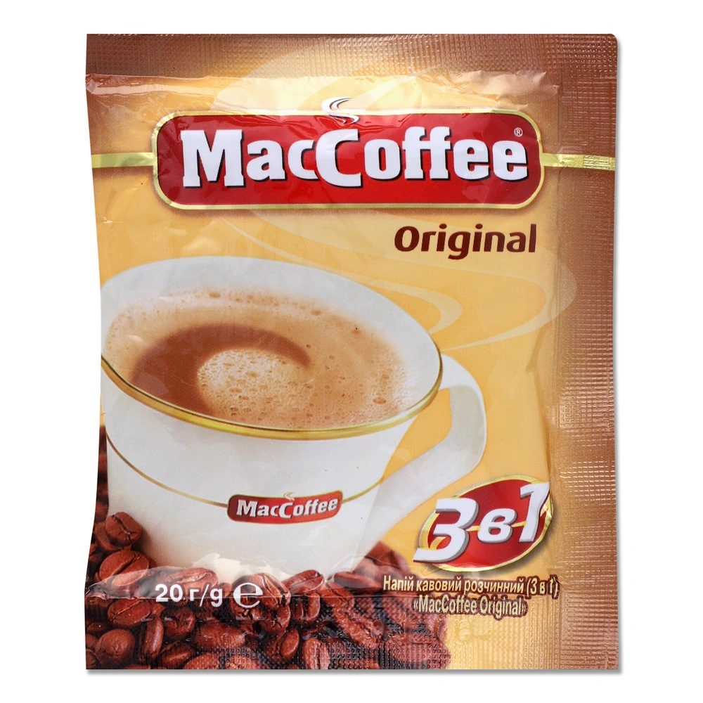 Кавовий напій MacCoffee 3 в 1. (100 шт)